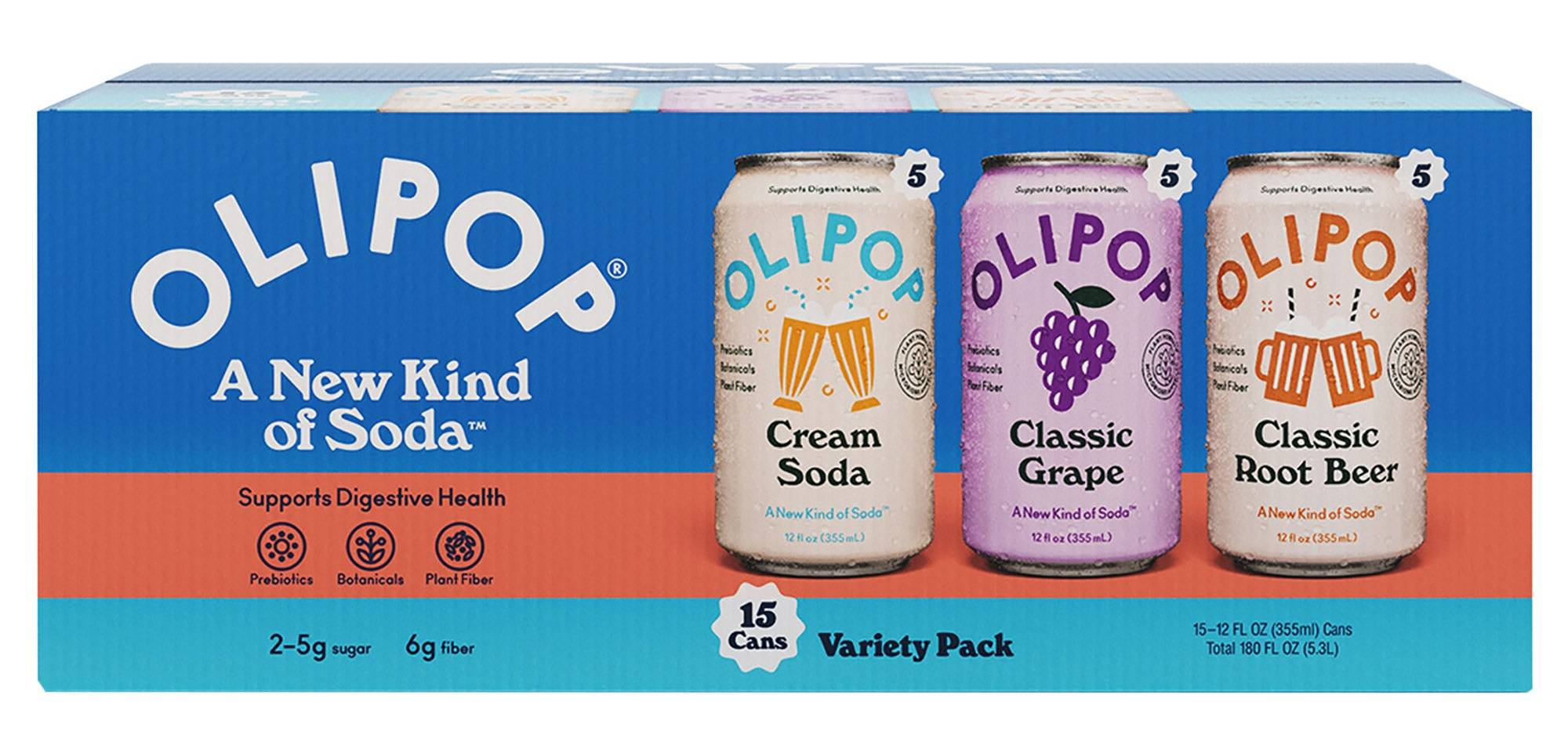 Olipop Variety Pack, 12 Fl Oz (6 ct)