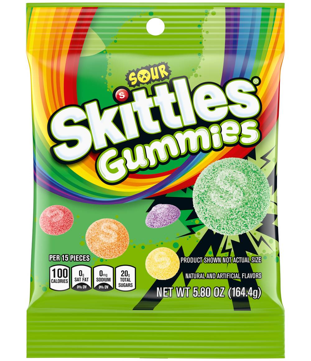 Skittles Chewy Candy Gummies, Assorted (5.8 oz)