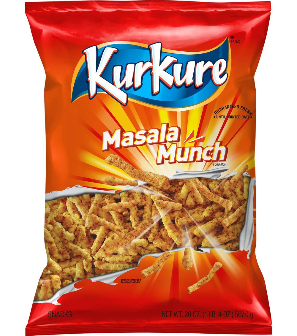 Kurkure Rice and Corn Snacks, Masala Munch (20 oz)
